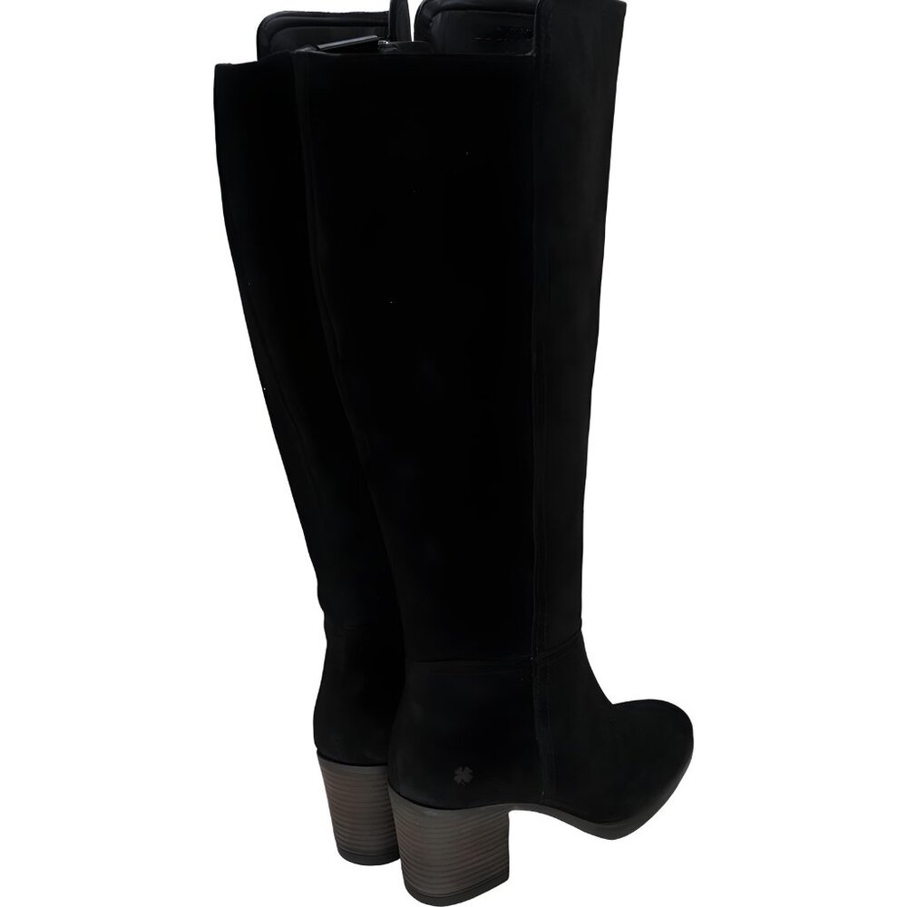 Lucky Brand Women's Black Suede Wide-Calf Boots 7.5M - Fast Shipping - Picture 3 of 6